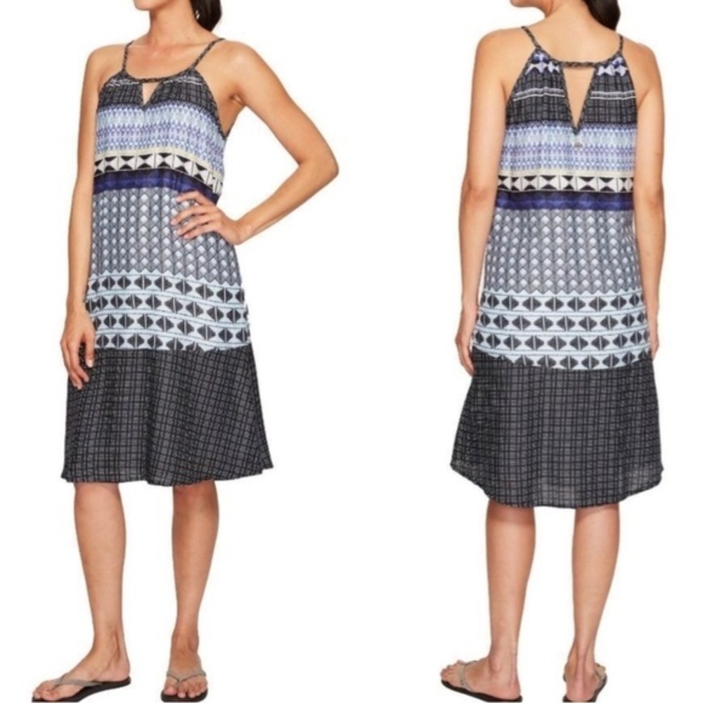 PRANA Small Nari Keyhole Chevron Dress Mist‎